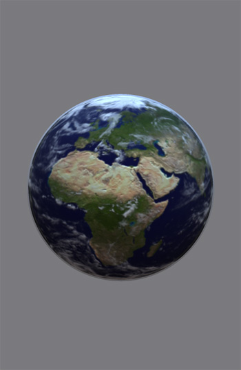 Globe terrestre en 3d